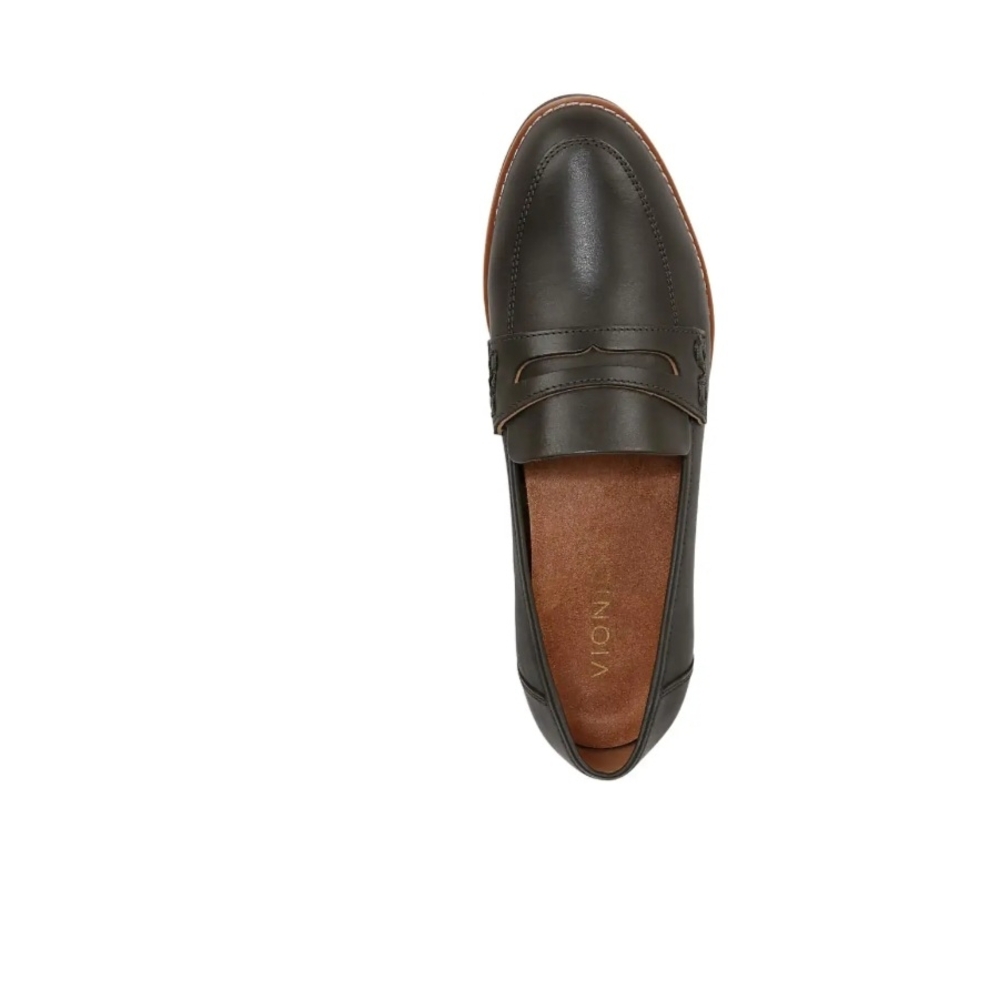 Vionic Cheryl II Women's Dark Olive Green Loafers - New In Box - Ret $135 - Picture 2 of 12